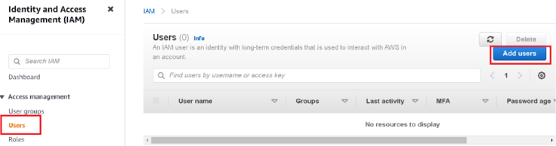 add users